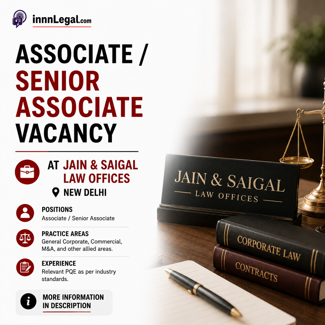 Legal Associate Vacancy Thumbnail
