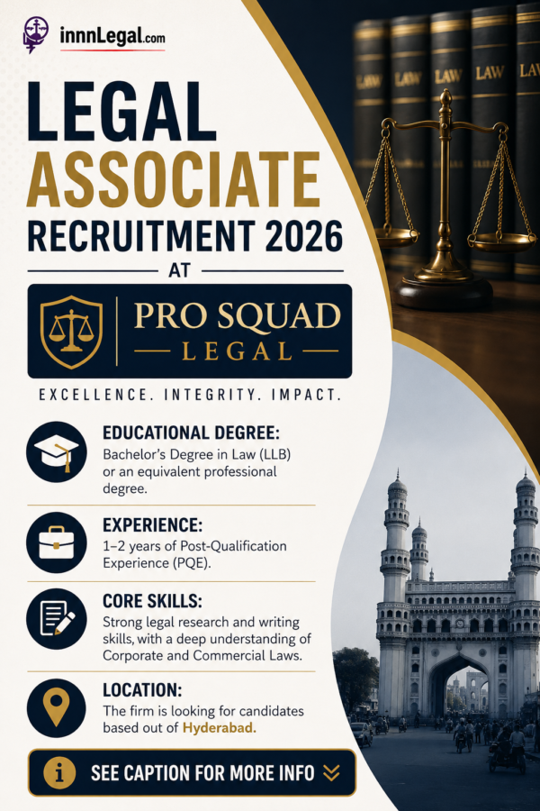 Pro Squad Legal Recruitment poster