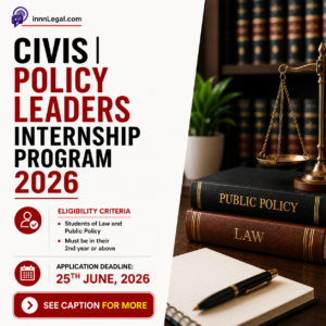 Civis internship program 2026 poster , showing all details about the internship program