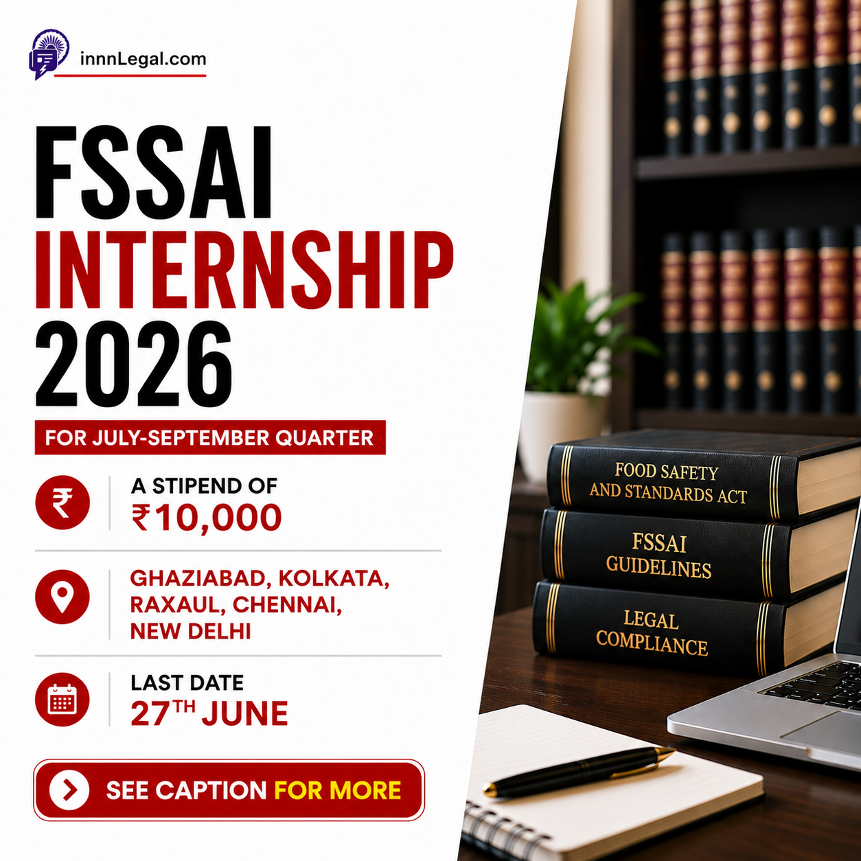 FSSAI internship programe thumbnail