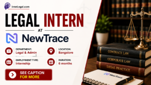 Legal Internship opportunity at newTrace office in Bangalore