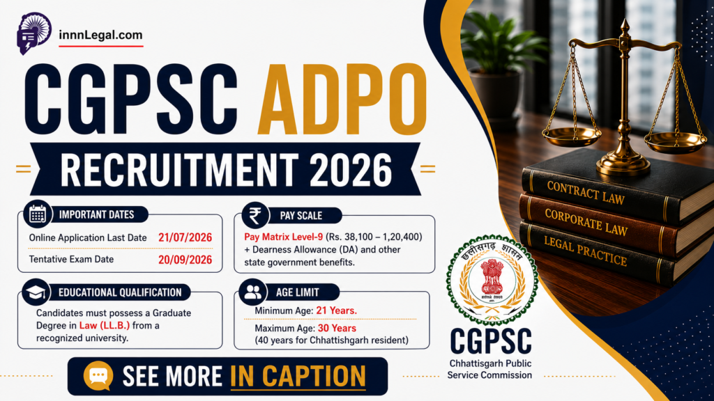 CGPSC ADPO recrutiment poster