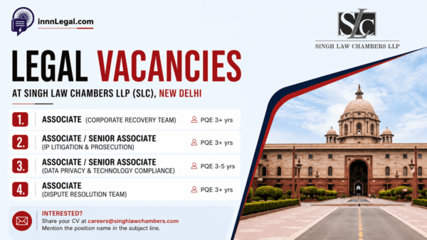 Legal Vacancy at new delhi Singh Law Chambers