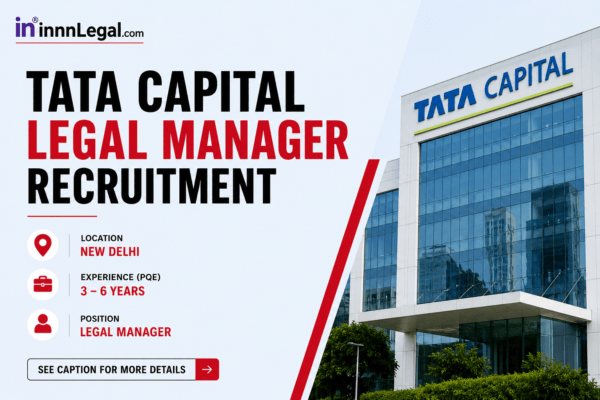 Tata capital legal manager hiring at new delhi office