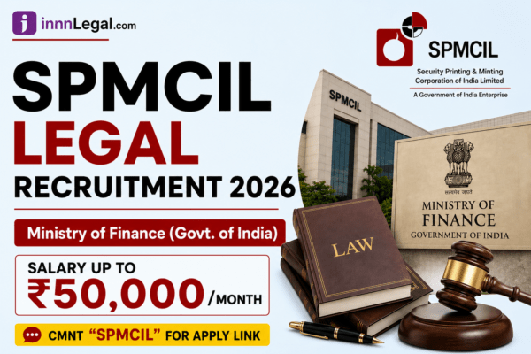 Government of India legal Recruitment programe at SPMICL