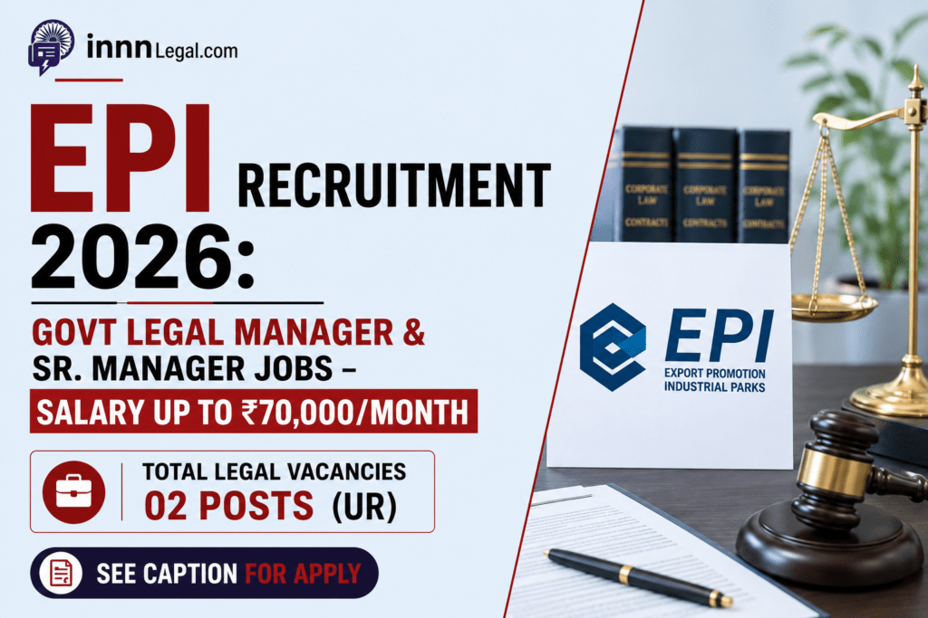 Legal recruitment in govt legal miniratna entity