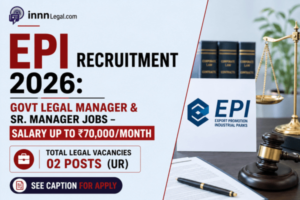 Legal recruitment in govt legal miniratna entity