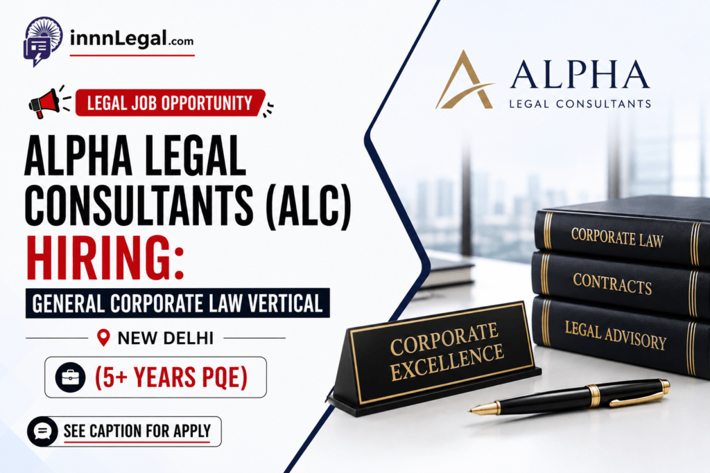 Legal consultant hiring new delhi