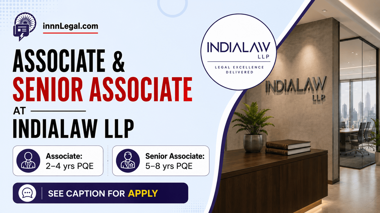 Associate and senior associate lrgal hiring in mumbai