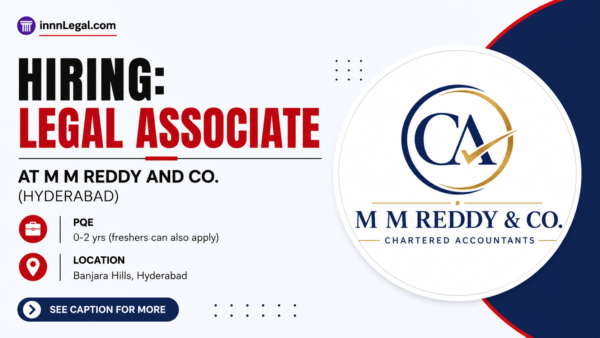 Legal associate hiring in hyderabad