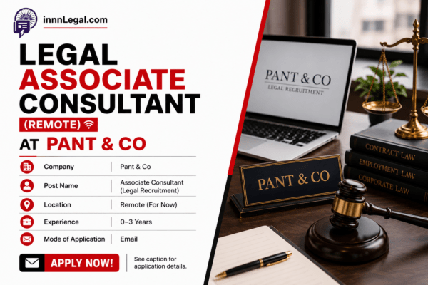 Legal Associate Consultant at Pant & Co