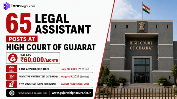 65 Legal assistant hiring at Gujrat High Court