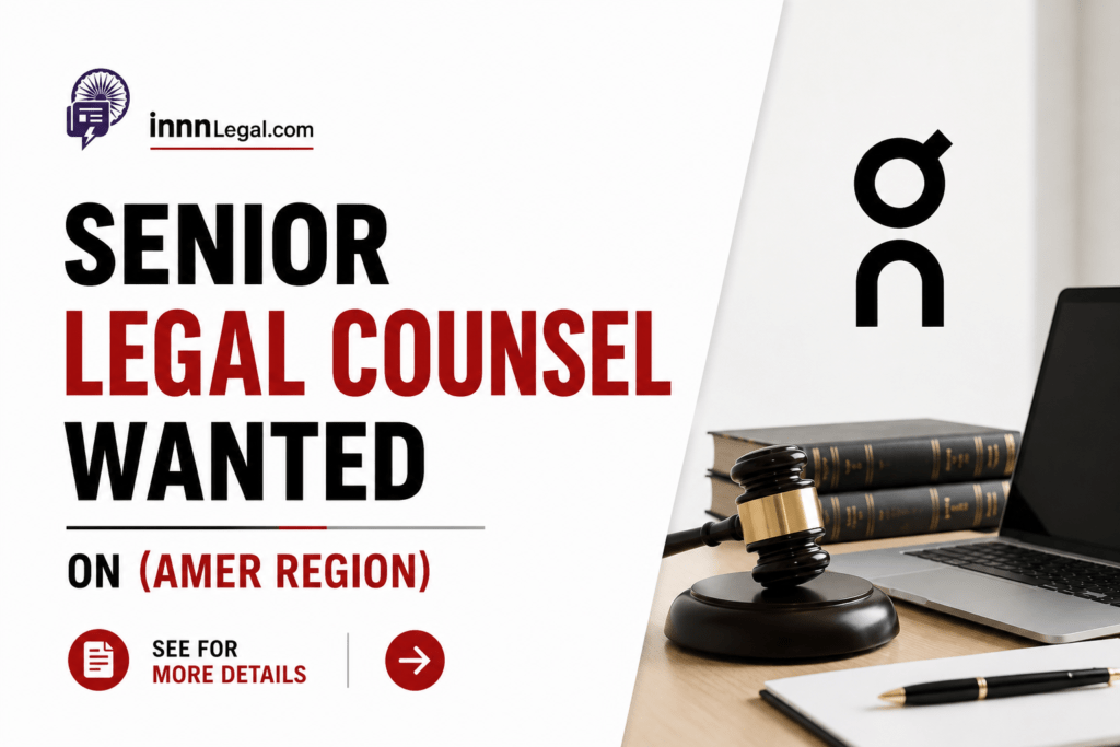 Senior Legal Counsel vacancy at ON , for AMER region