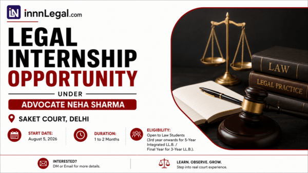Legal internship opportunity saket court new delhi