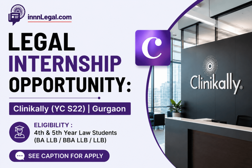 Legal internship opportunity at Gurgaon