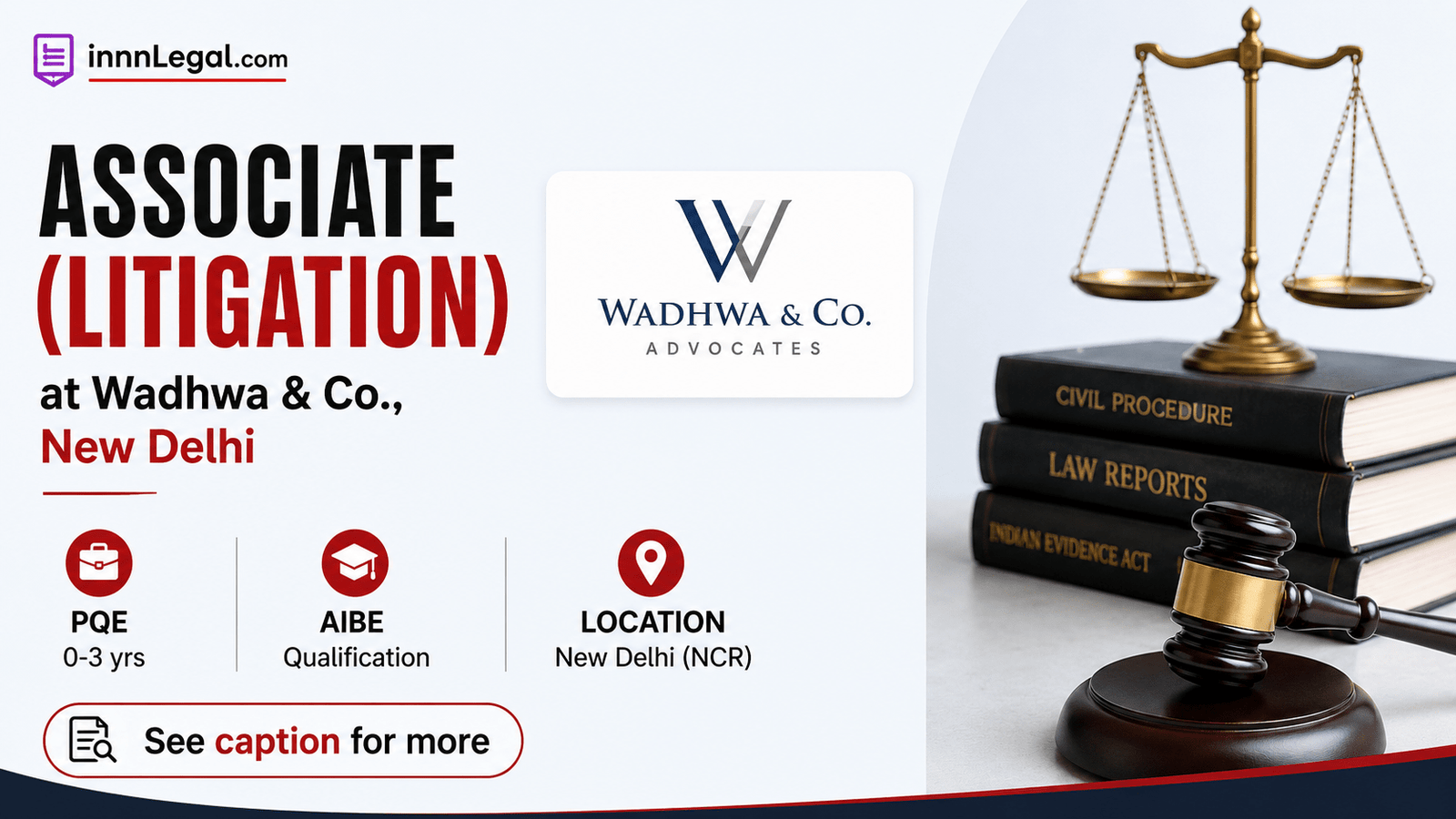 Legal associate at wadhwa and co in New Delhi