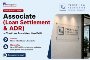 Legal associate hiring at Trust law associate located in new delhi