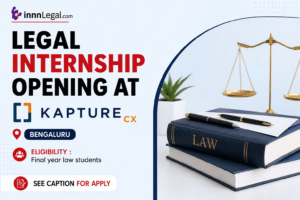 Legal internship opportunity at KAPTURE, Banglore