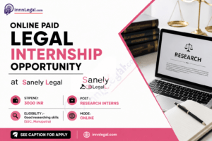 Online Paid Legal internship opportunity for law students