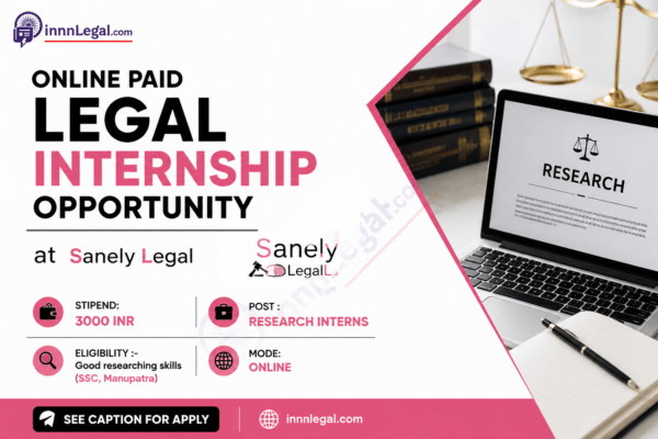 Online Paid Legal internship opportunity for law students