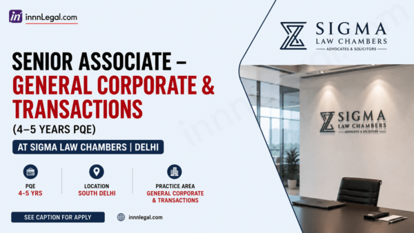 Senior associate at Sigma law chambers new delhi
