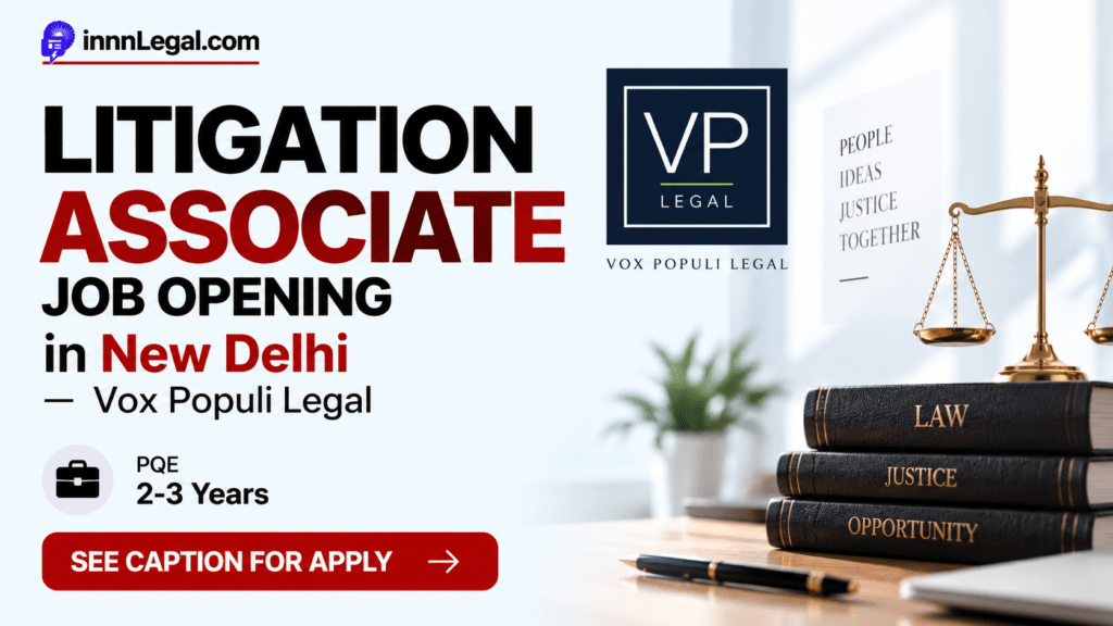 Litigation associate hiring at new delhi