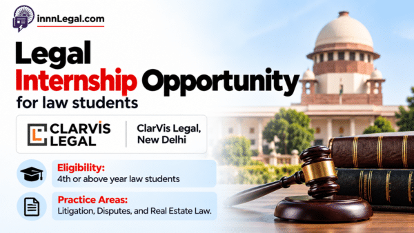 Legal internship opportunity at new dlehi for law students
