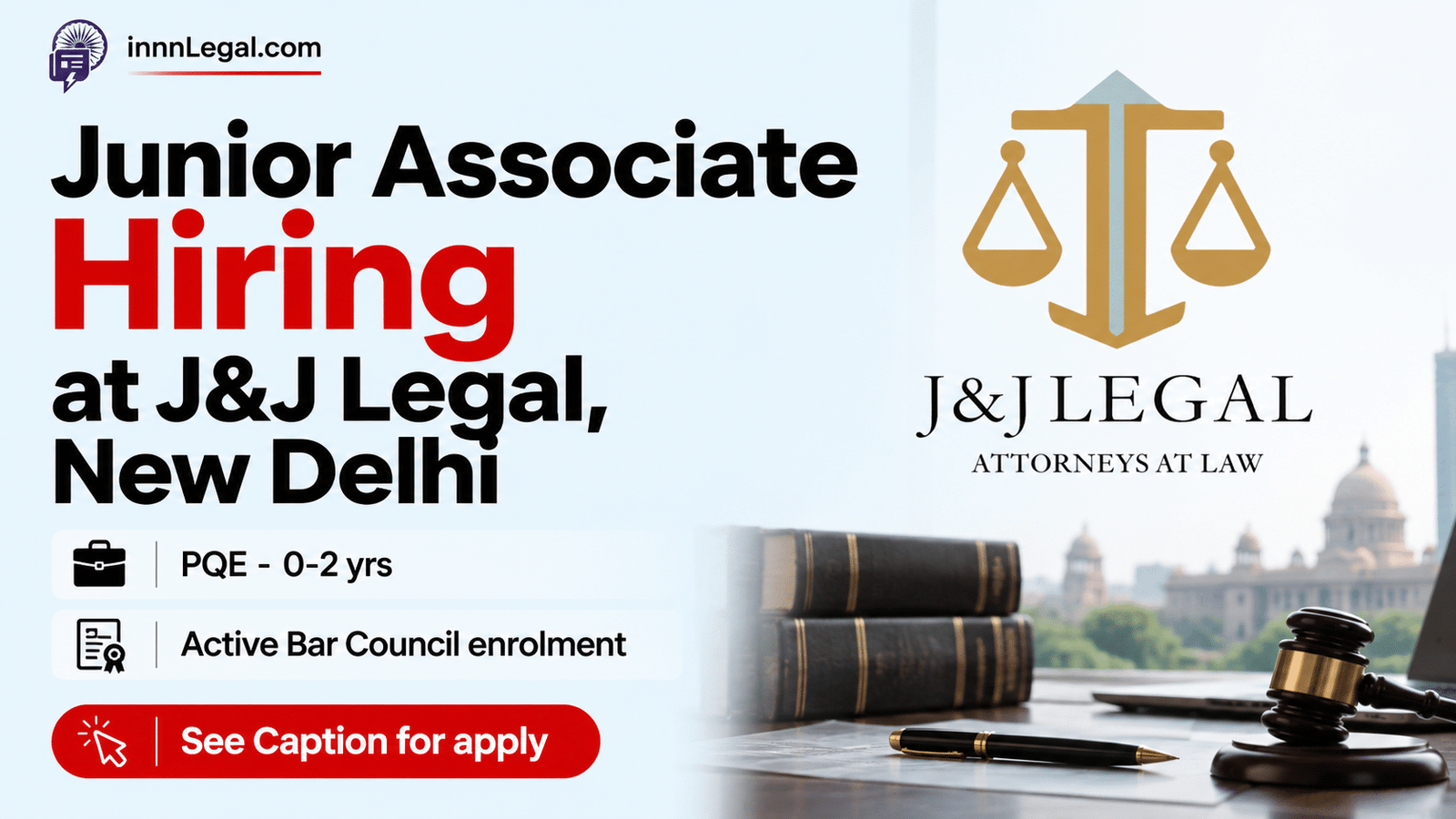 Junior associate at jj legal new dlehi