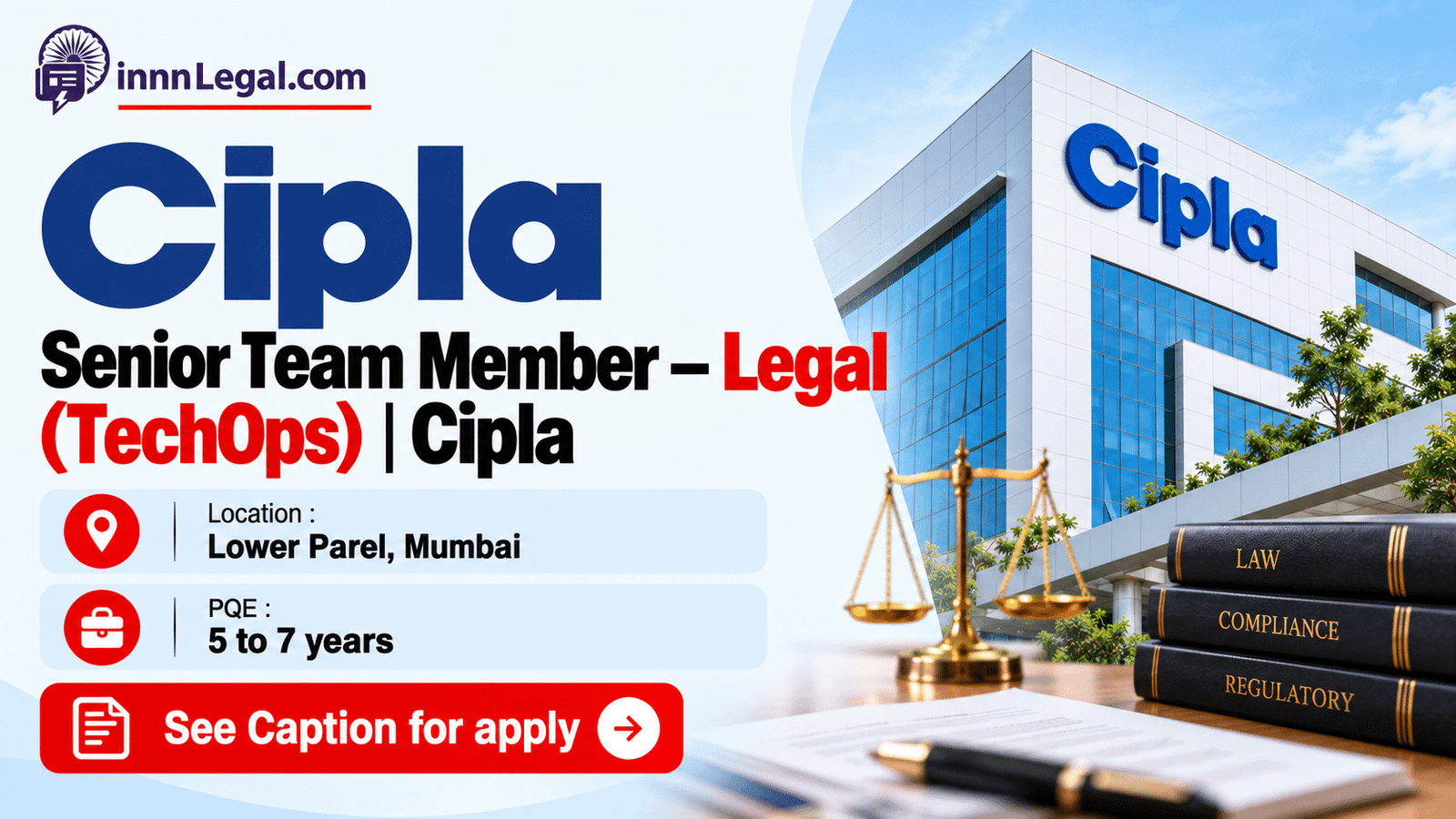 Cipla hiring legal manager in mumbai