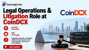 Legal operations is CoinDCX