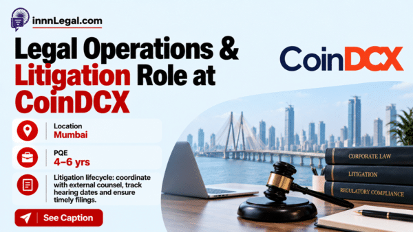 Legal operations is CoinDCX