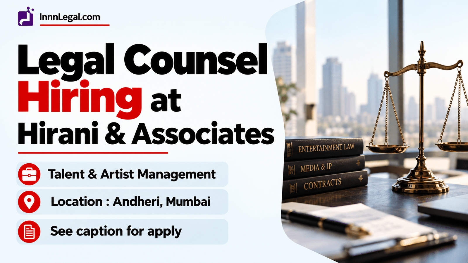 Legal Counsel Hiring at Hirani & Associates