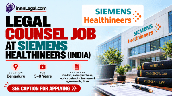Siemens Healthineers Legal Counsel Opportunity